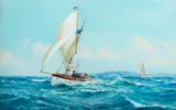 Montague Dawson, Montague Dawson Br. 1890-1973 Sailing Day
