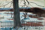 William Zorach, William Zorach Am. 1887-1966 Winter on the Coast