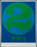 Robert Indiana, Robert Indiana Am. 1928-2018 Two (Numbers Series), 1968 Colored, silkscreen