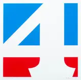 Robert Indiana, Robert Indiana Am. 1928-2018 "The American Four" 1970 Colored