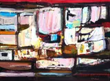 Alfred Chadbourn, Alfred Chadbourn Am. 1921-1998 "Spanish Elegy", 1981, Oil on canvas