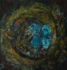 Gandy Brodie, Gandy Brodie Am. 1924-1975 Nest, c. 1966, Oil on board