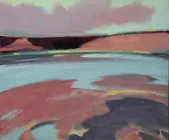 Scarlet Dunes by Eric Aho, 1996, Oil on canvas, offered Aug 2020