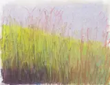 Wolf Kahn, Wolf Kahn Am. 1927-2020 Green Grass, Purple Sky