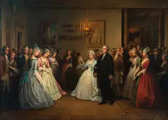 Dennis Malone Carter, Dennis Malone Carter Am. 1827-1881 Long Live The President (George Washington's Inauguration), 1864, Oil on canvas