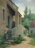 Paris by Herbert Cyrus Farnum, Oil on canvas, offered Aug 2020