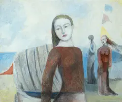 Gar Sparks, Gar Sparks Am. 1888-1954 Three Women, Oil on board