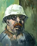 Philip Evergood, Philip Evergood Am. 1901-1973 "Self Portrait", 1960, Oil on masonite