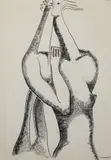 Nude Figures by Robert Laurent, Charcoal on paper, offered Aug 2020