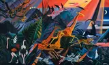 Dahlov Ipcar, Dahlov Ipcar Am. 1917-2017 "Nightfall - Ngorongoro"