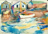 Carl Sprinchorn, Carl Sprinchorn Am. 1887-1971 "Inlet-Atlantic City"