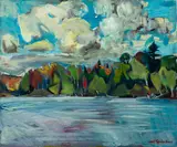 Carl Sprinchorn, Carl Sprinchorn Am. 1887-1971 Woodland Shore, Maine