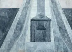 William Kienbusch, William Austin Kienbusch Am. 1914-1980 "Lighthouse Bell", 1949, Gouache and pencil on paper