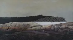 Thomas Crotty, Thomas Crotty Am. 1934-2015 "Gear at West Point", Oil on masonite