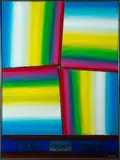 Henry Kallem, Henry Kallem Am. 1912-1985 "4 Phases of Time", Oil on canvas
