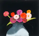 Robert Kulicke, Robert Kulicke Am. 1924-2007 Red, Purple Flower Still Life