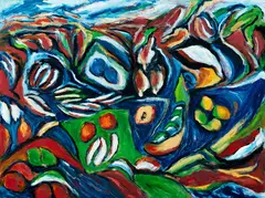 Still Life with Fruit by Arthur Richard DiMambro, 2016, Oil on masonite, offered Aug 2020