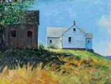 Denis Boudreau, Denis Boudreau Am. b. 1941 "Cape", Acrylic on panel