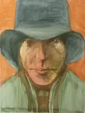 Leonard Baskin, Leonard Baskin Am. 1922-2000 "Portrait of an Optimistic Artist"