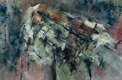 Vincent Hartgen, Vincent Hartgen Am. 1914-2002 "Acadian Headland, Maine", Watercolor on paper