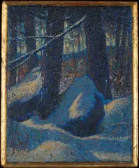 Vivian Akers, Vivian Akers Am. 1886-1966 Group Lot: 1] "Bird Brook" 1944 2] "Afternoon Sunlight", 1949, Oil on panel 1]