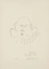 Pablo Picasso, William Shakespeare, 1965, lithograph on wove paper