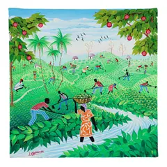 Field Work by Inatace Alphonse, oil on canvas, offered Aug 2026