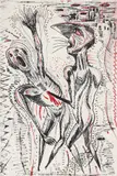 Luis Cruz Azaceta, The Killing, 1987, etching and aquatint printed in colors