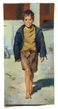 Yonna Ben Moshe, Boy Walking, oil on canvas
