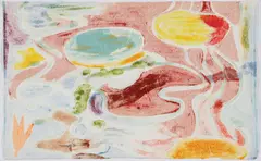 Stanley Boxer, Untitled, watercolor and mixed media on hand made paper