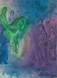 Marc Chagall, The Arrival of Dionysophanes (from Daphnis and Chloe), 1961, lithograph printed in colors from the Verve