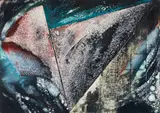 Laddie John Dill, Barcelona June 1988, color monoprint, 19.75 x 27.5 inches