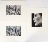 Abe Frajndlich, Forest Landscape with Figure, 1973, (2), Woman with Mime Makeup