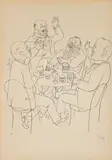George Grosz, O Old Student Glory. offset, lithograph with
