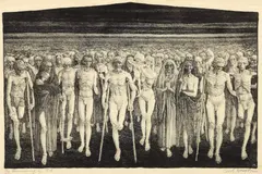 Carl Hoeckner, The Homecoming of 1918, printed in, 1935, lithograph on cream paper