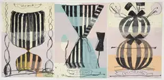 Roberto Juarez, Verano, Otono, Primavera, (from the Five Seasons Suite) 1991, lithographs with hand coloring and chine colle, 41 x 29.5 inches each, pencil