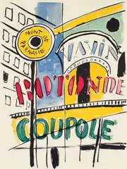 Fernand Léger, La Rotunde de Montparnasse, (Mount Parnassus), (from the series La Ville), 1959, color, lithograph on wove paper