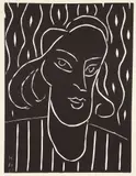 Henri Matisse, Teeny (Duthuit #723), originally 1938, this edition printed in, 1959, linocut in black ink