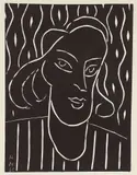 Henri Matisse, Teeny (Duthuit #723), originally 1938, this edition printed in, 1959, linocut in black ink