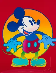 Peter Max, Mickey Mouse, serigraph on paper