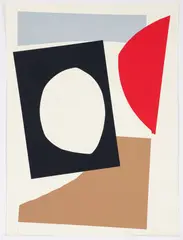 John McLean, Untitled Abstract - from Mountjoy Suite, 1995, silkscreen printed in colors, initialed