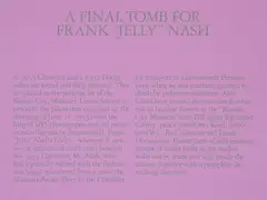 Robert Morris, A Final Tomb for Frank 'Jelly' Nash, 1980, serigraph printed in colors, pencil