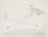 Dennis Oppenheim, A Device for Converting a Chilling Underground Wind into Memory, 1980, lithograph
