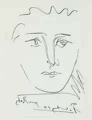 Pour Ruby, 1968, restrike by Pablo Picasso, etching, published by Collector's Guild in an unknown, offered Aug 2026