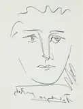 Pablo Picasso, Pour Ruby, 1968, restrike, etching, published by Collector's Guild in an unknown