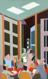 Paper Circle by Edmund Dante Pollastrello, 1972, acrylic on canvas, offered Aug 2026