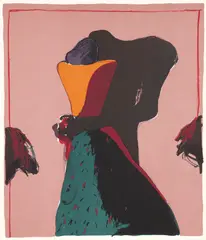 Fritz Scholder, Monster Love Dream C, 1982, lithograph printed in colors