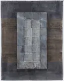 Untitled Composition, hand made paper and by Susan Singleton, mixed media collage, offered Aug 2026