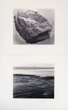 Salt Covered Rock, Sunset Ranch Great Salt Lake, Utah 1979, and North Shore Locomotive Springs Great Salt lake by John William Telford, 2003, gelatin silver prints, North Shore Locomotive Springs is from an, offered Aug 2026