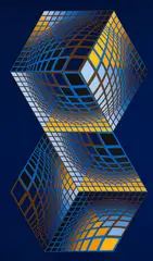 Victor Vasarely, Teries, from XXieme Siecle (Benavides 288), 1977, screenprint on BFK Rives